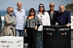 Memoria del cine espaol. De izquierda a derecha,  Fernando Colomo, Fernando Trueba, Loles Len, Ana Prez-Lorente, Antonio Resines y Fernando Mndez-Leite.