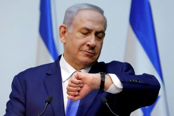 FILE PHOTO: Israeli Prime Minister Benjamin <HIT>Netanyahu</HIT> looks...