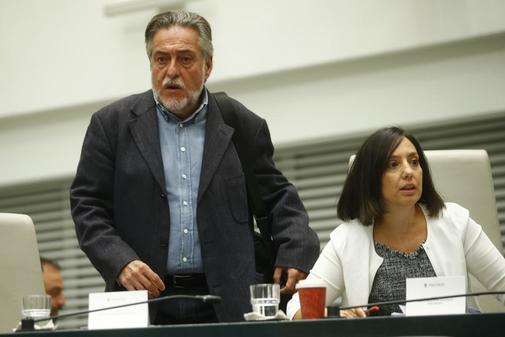 Pepu Hernndez y Mercedes Gonzlez, en el Pleno del Ayuntamiento