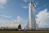 Prototipo del Spaceship de SpaceX, en Texas.