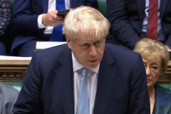 Boris Johnson interviene en la Cmara de los Comunes, en Londres.