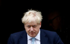 FILE PHOTO: British Prime Minister <HIT>Boris</HIT> Johnson leaves Downing Street in London