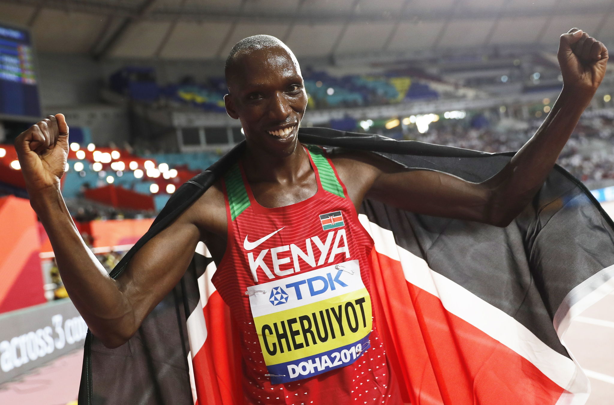 Doha (Qatar).- Gold medalist Timothy <HIT>Cheruiyot</HIT> of Nenya...