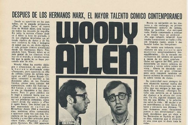 Ejemplar de la revista 'Triunfo' con el artículo de Umberto Eco sobre Woody Allen.