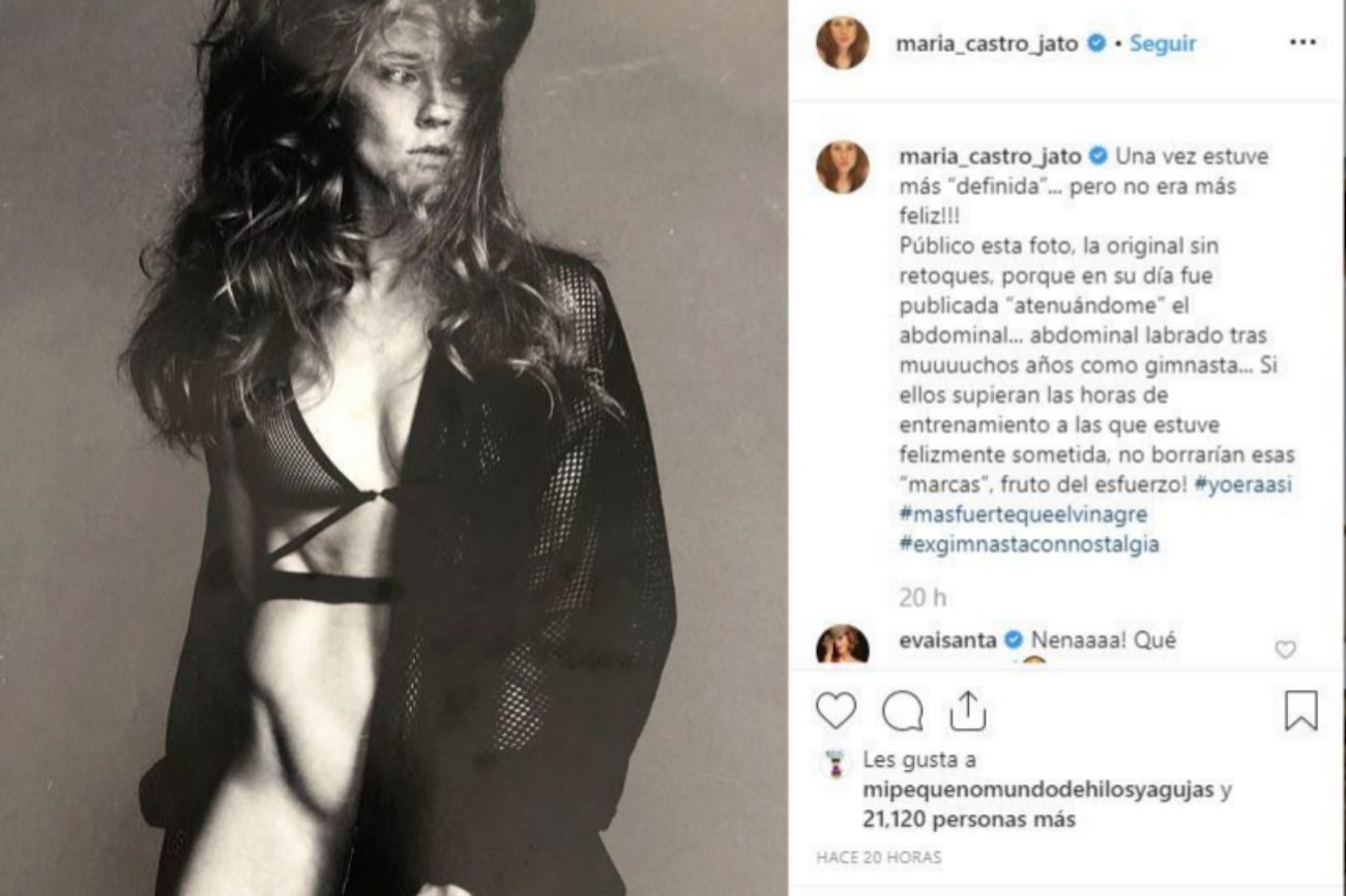 La actriz Mara Castro, de 37 aos, ha recuperado una imagen de hace...