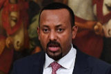 Rome (Italy).- (FILE) - Ethiopian Prime Minister <HIT>Abiy</HIT> <HIT>Ahmed</HIT> <HIT>Ali</HIT> during a press conference at Chigi Palace in Rome, Italy, 21 January 2019 (reissued 11 October 2019). <HIT>Abiy</HIT> <HIT>Ahmed</HIT> was awarded with the 2019 Nobel Peace Prize, the Norwegian Nobel Committee announced 11 October 2019. (Etiopa, Italia, Noruega, Roma) EPA/ *** Local Caption *** 54919901