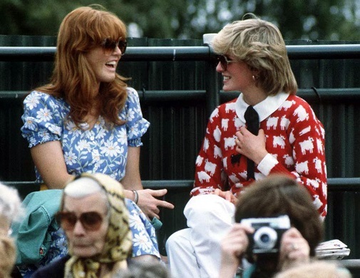 Sarah Ferguson y Lady Di en el Guard's Polo Club, en junio de 1983 - Getty