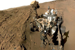 El vehculo robtico 'Curiosity', sobre la superficie de Marte.