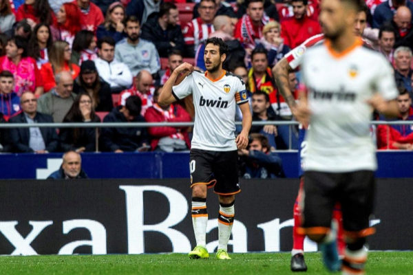 Dani Parejo en el ltimo partido del Valencia CF
