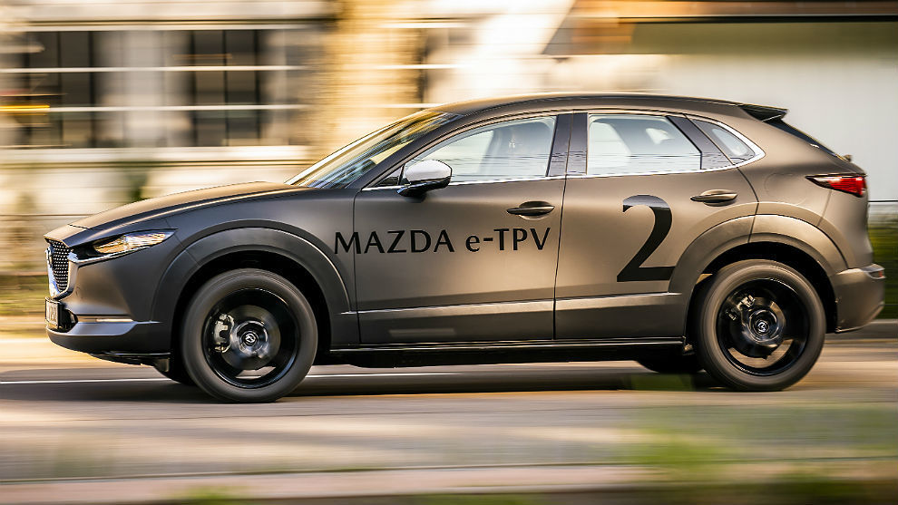 Muleto del futuro Mazda 100% elctrico que veremos en el Tokio Motor Show