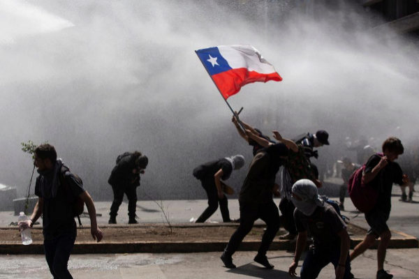 Protestas en Santiago de Chile