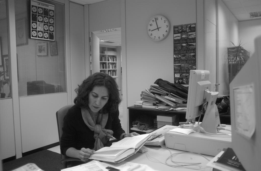 Irene Lozano, en la sede del diario en la calle Pradillo.