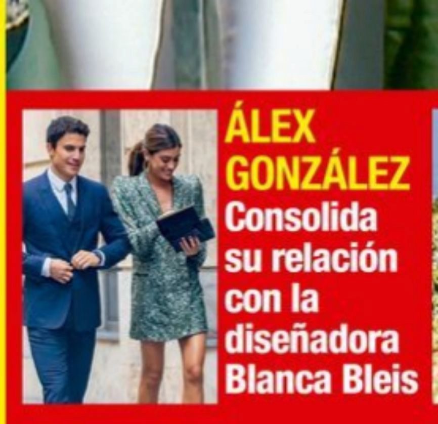 El actor lex Gonzlez tiene nueva novia, Blanca Bleis, con la que...