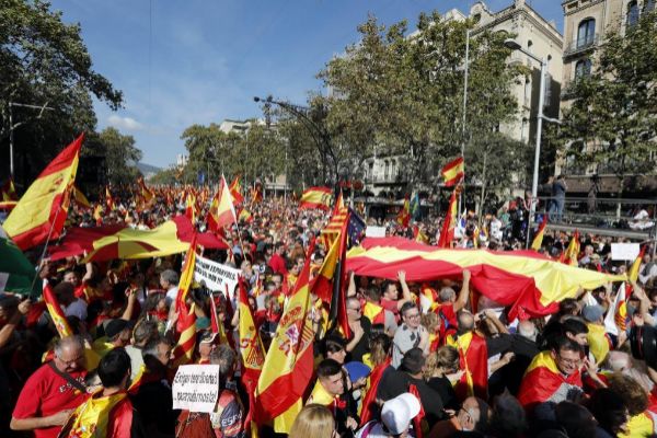 Manifestacin organizada por Sociedad Civil Catalana el pasado...