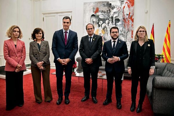 Reunin en Pedralbes entre el Gobierno y la Generalitat presidida por...