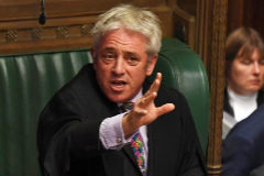 John Simon  Bercow, 56 aos, en una sesin del Parlamento britnico.