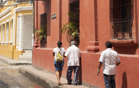 Las calles de Santa Marta.