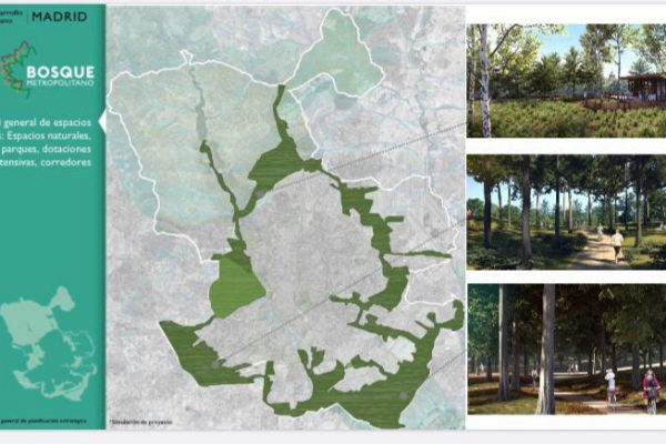 Proyecto del bosque metropolitano del Ayuntamiento de Madrid