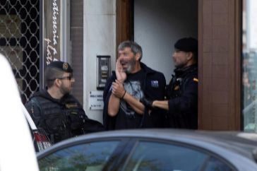 Uno de los detenidos por su vinculacin con los CDR, en el marco de la 'operacin Judas', el pasado 23 de septiembre, en Sabadell (Barcelona).