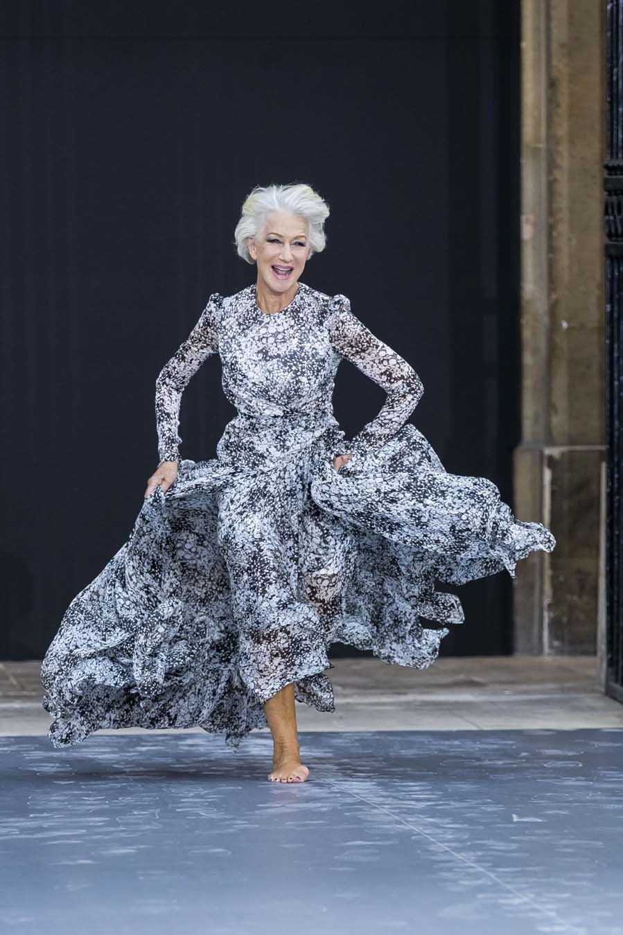 Helen Mirren en el desfile de L'Oreal Paris en la pasada edición de la ...