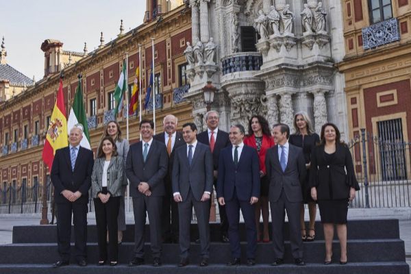 Imagen del nuevo equipo de Gobierno de la Junta de Andaluca.