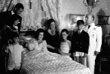 Franco, con su mujer, su hija, su yerno y sus nietos.