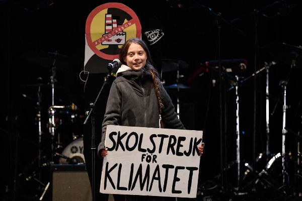 La activista adolescente Greta Thunberg.