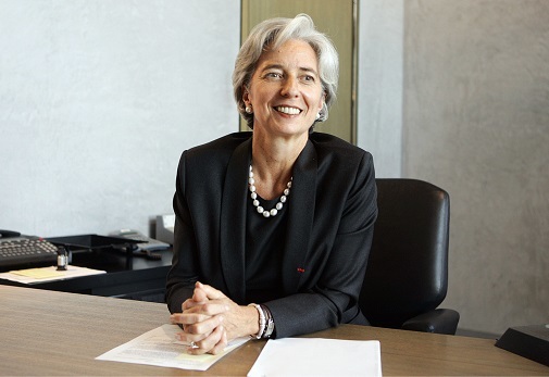 Christine Lagarde en una foto de 2005 cuando fue nombrada  Ministra de Comercio Exterior de Francia