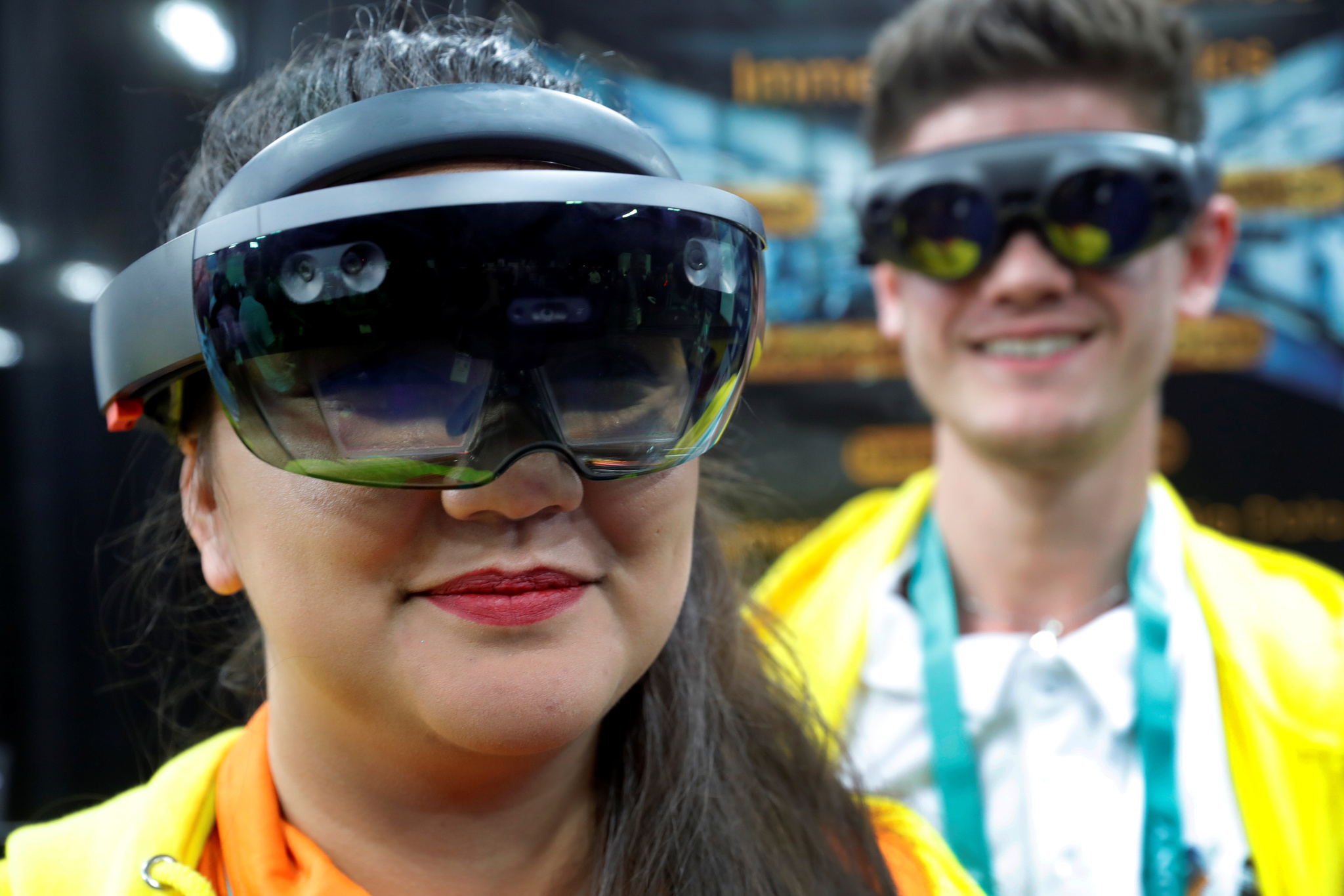 Gafas de realidad aumentada en el CES de Las Vegas.