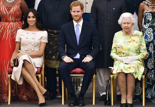 Imagen tomada en la ceremonia de los Young Leaders Awards en el Palacio de Buckingham.