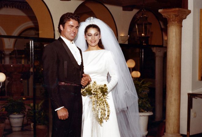 Isabel Pantoja, el da de su boda con Paquirri, vestida de Lina.