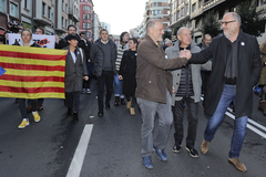 Podemos se une a EH Bildu y ERC en una marcha en defensa de los presos de ETA