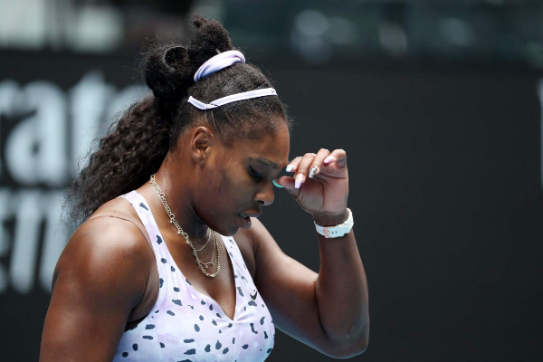 Serena Williams, este viernes en el Abierto de Australia.