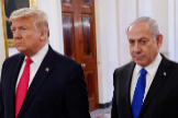 Donald Trump y Benjamin Netanyahu, en Washington.