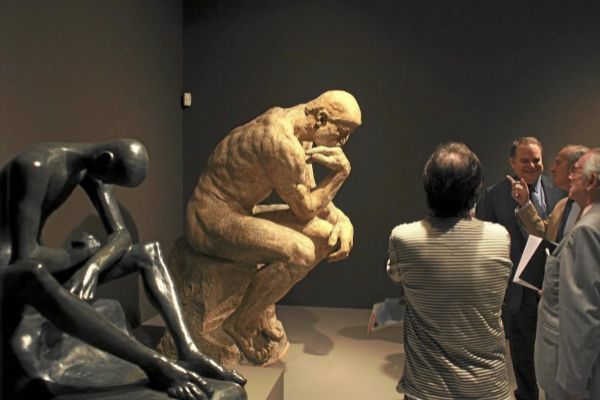 Una de las ms famosas esculturas de Auguste Rodin, 'El pensador'.