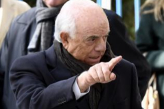 El ex presidente del BBVA, Francisco Gonzlez, tras declarar en la Audiencia Nacional por el 'caso Villarejo'