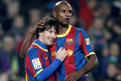 Messi y Abidal, en su tiempo compartido en el equipo.