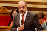 El consejero de Interior de la Generalitat, Miquel Buch, comparece en el Parlament.