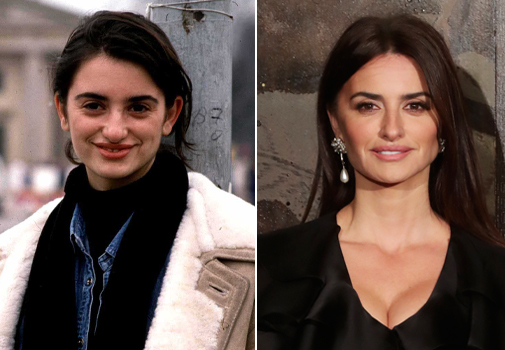 A la izquierda, la actriz en 1992; a la derecha, en los Oscar 2020