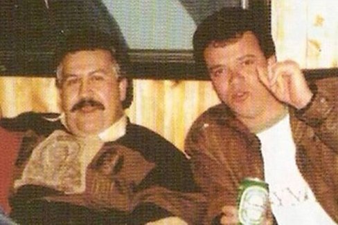 'Popeye' (a la derecha), con Pablo Escobar, cuando trabajaba como sicario para l.