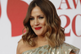 La presentadora britnica Carlina Flack en una imagen de la alfombra roja de los Brit Awards de 2018