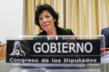 La ministra de Educacin, Isabel Cela, en el Congreso.
