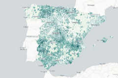 El mapa de riesgo de contagio por coronavirus en Espaa