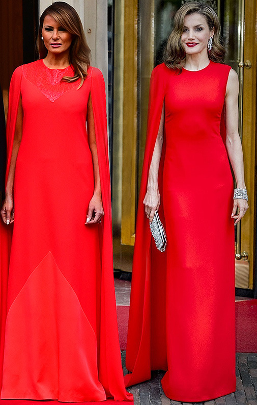 El espectacular rojo que une Meghan Markle, la Reina Letizia y Melania | Moda