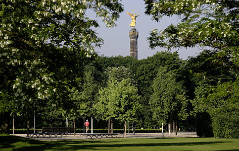 Columna Victoria desde el Tiergarten.
