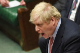 Boris Johnson durante una intervencin en la Cmara de los Comunes.