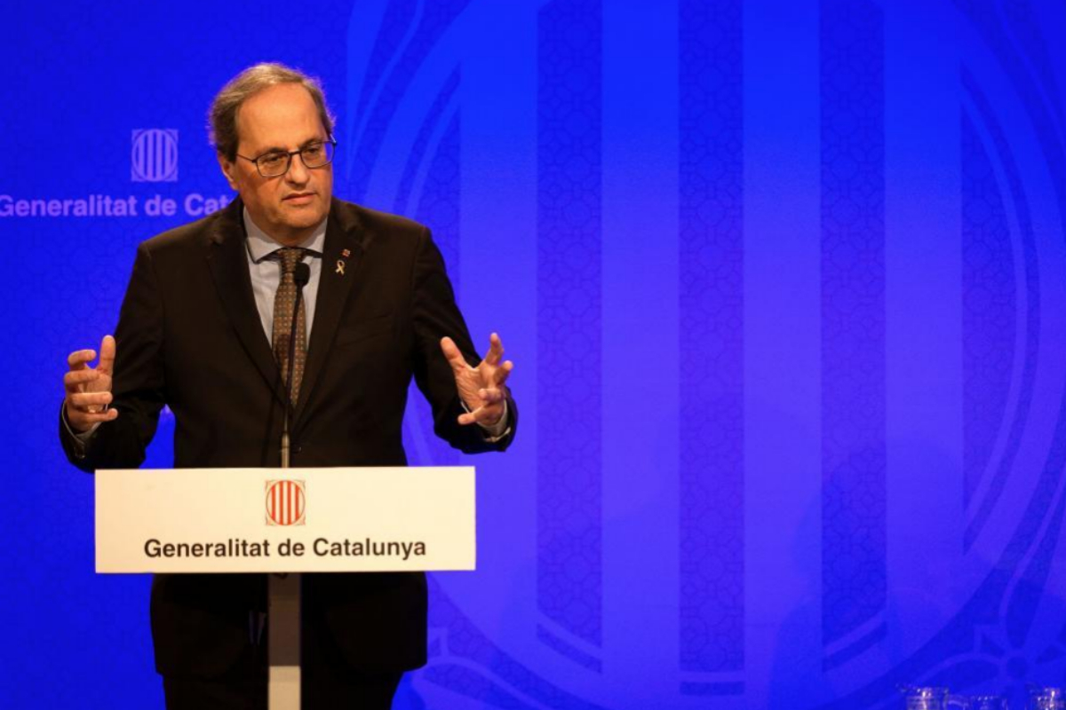Quim Torra, presidente de la Generalitat de Catalua.