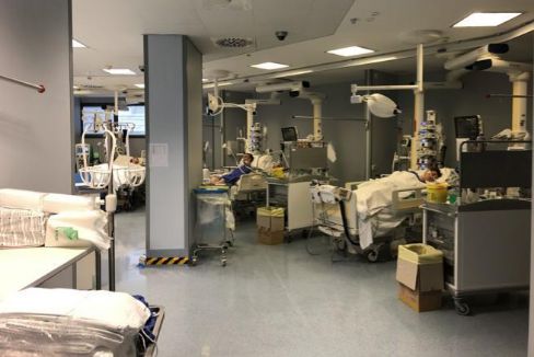 Dos enfermos reciben cuidados intensivos en Brgamo