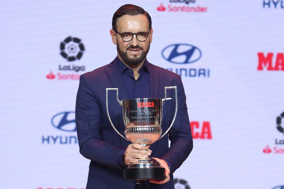 Bordalás recibió el premio Miguel Muñoz a mejor entrenador 2019 en los galardones que organiza el diario Marca