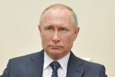 El presidente ruso, Vladimir Putin, durante el discurso televisado.